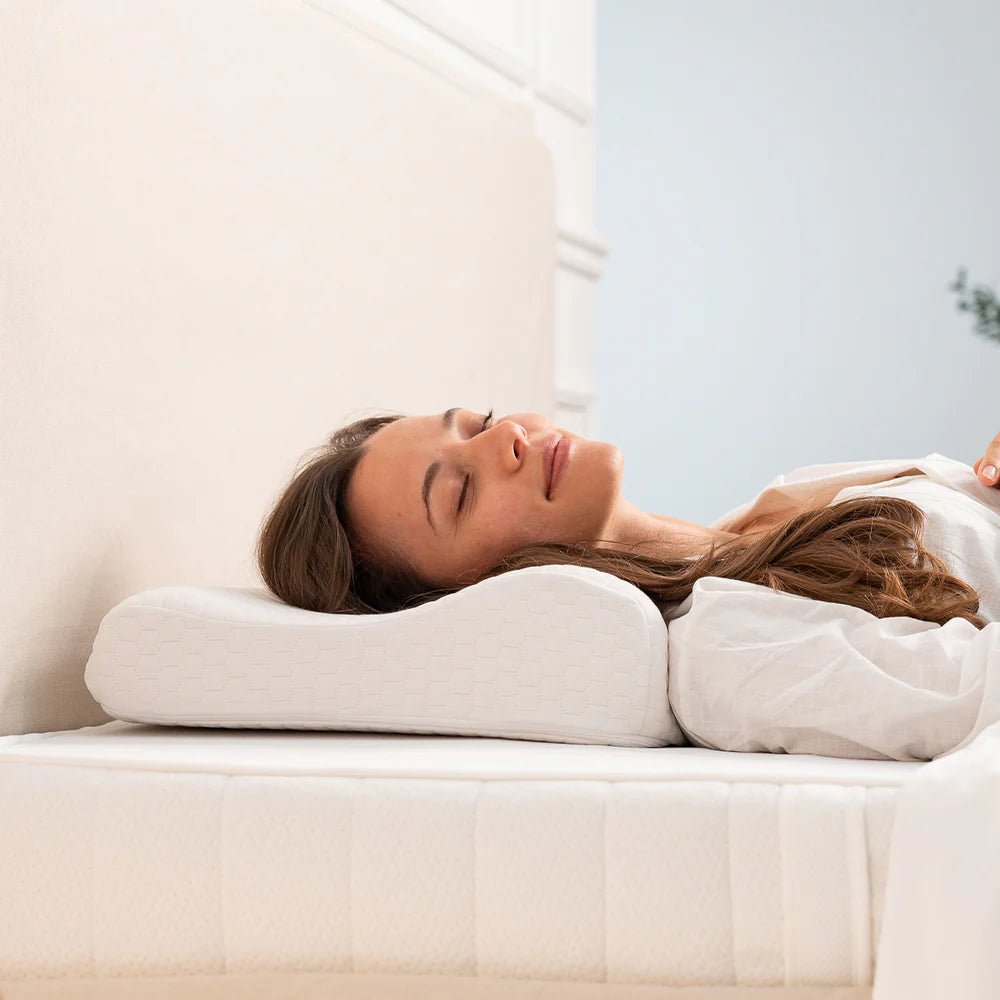 Premium Ergonomic Dream Sleep Pillow - Down & Cotton