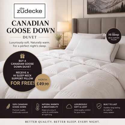 Die Zudecke 100% Canadian Goose Down All Seasons Duvet (3tog + 9tog) - Down & Cotton