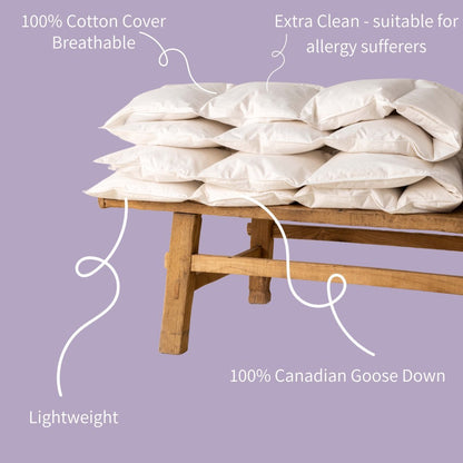 Die Zudecke 100% Canadian Goose Down All Seasons Duvet (3tog + 9tog) - Down & Cotton