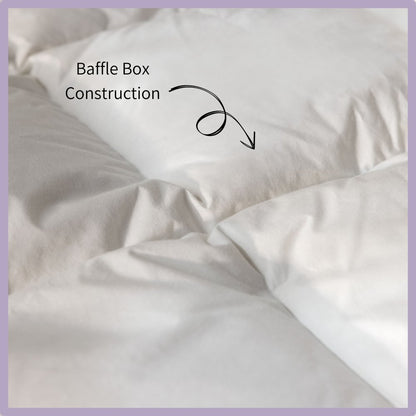 Die Zudecke Hungarian Goose Feather and Down 9tog Duvet - Down & Cotton