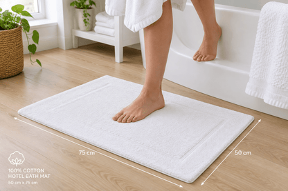 Surrey Down Spa 100% Cotton Hotel Bath Mat - Down & Cotton